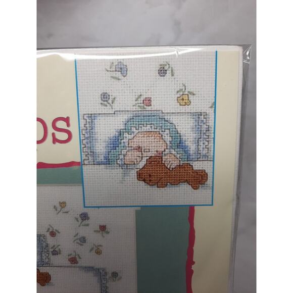 1999 Leisure Arts Baby Steps Kinka Birth Announcement 9x12 - Picture 3 of 5